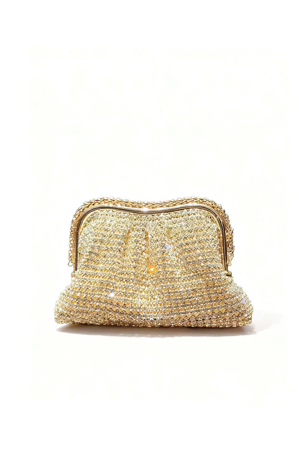 Curveins Luxury Sparkling Dumpling Bag with Crossbody Strap
