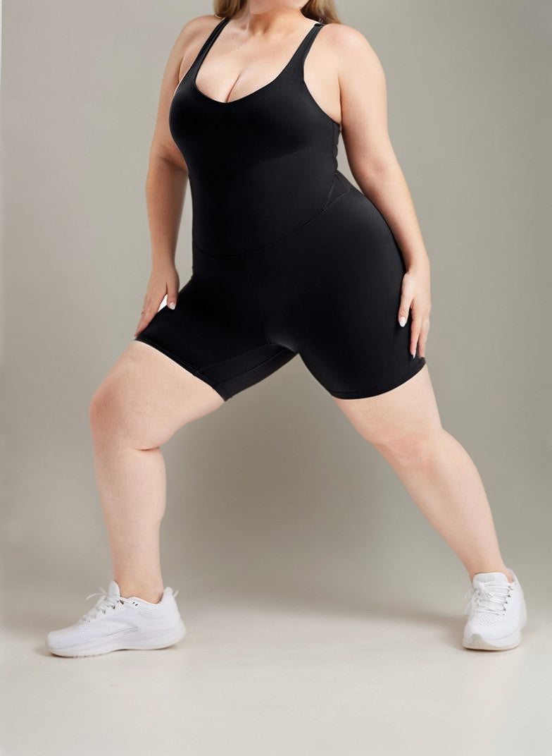 Curveins Plus Size Padded Seamless Comfort Bodysuit