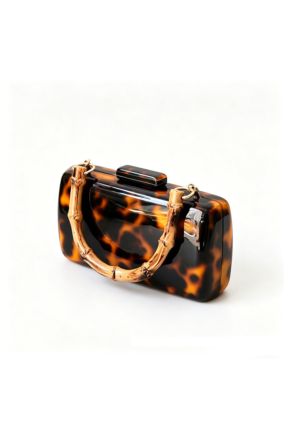 Curveinse Acrylic Leopard Print Evening Bag