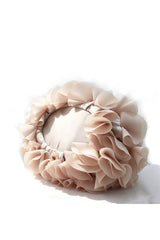 Curveinse Stylish Satin Evening Bag with Floral Details