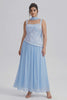Curveins Plus Size Halter Neck Sleeveless Sequin Patchwork Fitted Maxi Dress