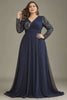 Curveins Plus Size V-Neck Sequin Bodycon Maxi Dress