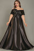 Curveins Plus Size Off Shoulder Bow Tie Front Waist Defining Long Dress Chic Maxi Dress