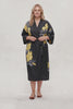 Curveins Plus Size Satin Ice Silk Cooling Lightweight Loose Fit Robe Nightwear
