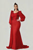 Curveins Plus Size Elegant V-Neck Sequin Floral Lantern Sleeve Slimming Maxi Dress