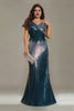 Curveins Plus Size Elegant V-Neck Cap Sleeve Sequin Bodycon Maxi Dress