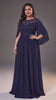 Curveins Plus Size Crew Neck Cape Sleeve Panelled Elegant Flowy Maxi Dress