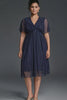 Curveins Plus Size V-Neck Batwing Sleeve Knot Waist Maxi Dress