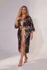 Curveins Plus Size Ice Silk Breathable Soft Cooling Summer Night Robe