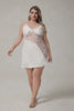 Curveins Plus Size Mid-Panel Lace Spaghetti Strap Sleep Top, Sexy Comfortable Nightwear