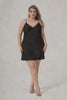 Curveins Plus Size Lace Front Crisscross Back Cami Sleep Top, Sexy Chic Loungewear