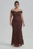 Curveins Plus Size Off Shoulder Floral Pattern Ruched Waist Bodycon Elegant Maxi Dress