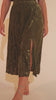 Curveins Plus Size Green Floral Velvet Maxi Dress