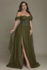 Curveins Plus Size Off-Shoulder Strapless Sleeveless Cinched-Waist Maxi Dress