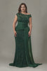 Curveins Plus Size One Shoulder Sleeveless Embroidered Sequin Patchwork Bodycon Maxi Dress