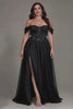Curveins Plus Size Off-Shoulder Strapless Sleeveless Cinched-Waist Maxi Dress
